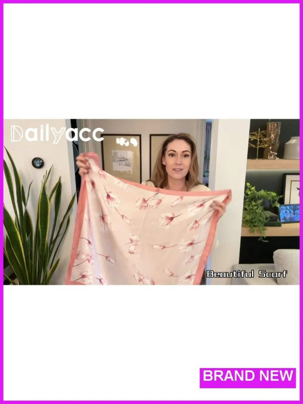 Lightweight Satin Hair Scarf Fashion Head Wrap for Women